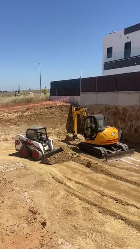 Excavaciones para cimentación en Badajoz