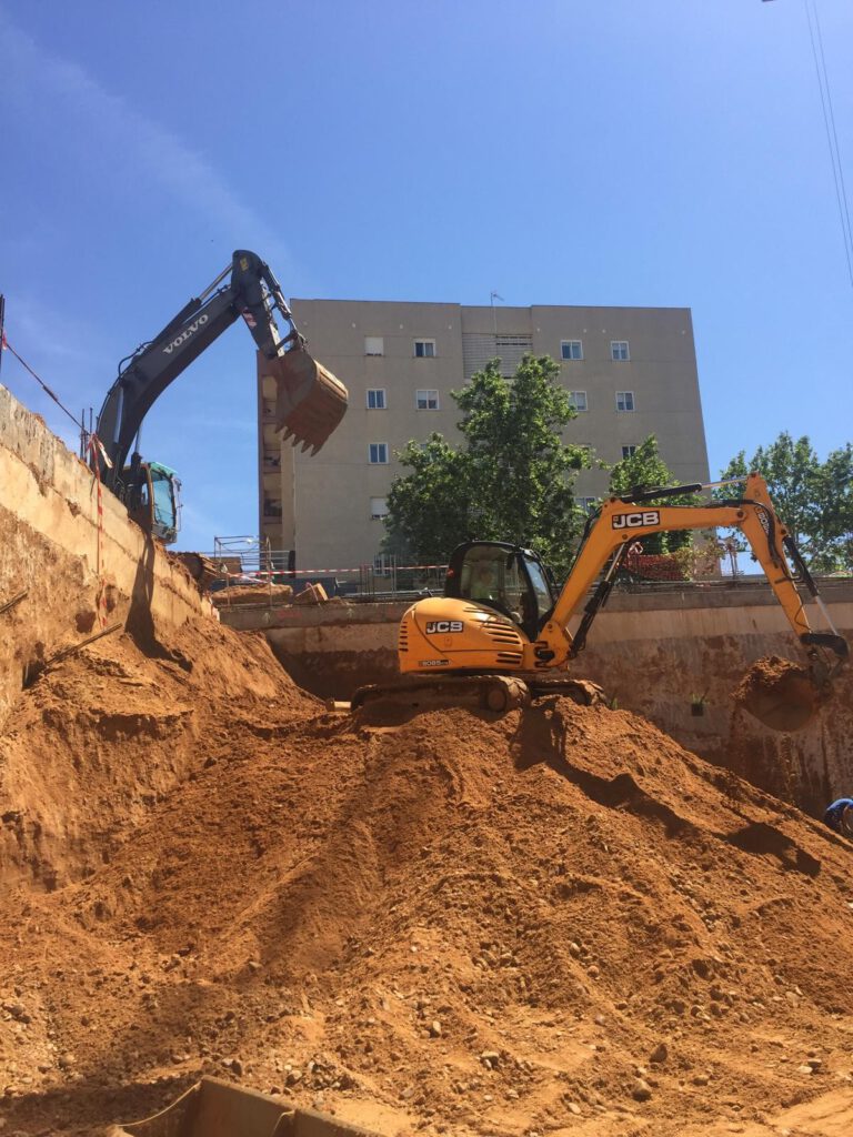 Excavaciones a cielo abierto en Badajoz